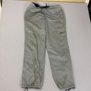 Nike Therma-Fit Sweatpants Mens L Gray Fleece Lined Athletic Joggers
